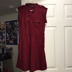 Red holiday dress